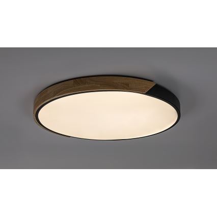 Rabalux - LED-Deckenleuchte LED/42 W/230 V 3000/4000/6500 K schwarz/Eiche Ø 41 cm