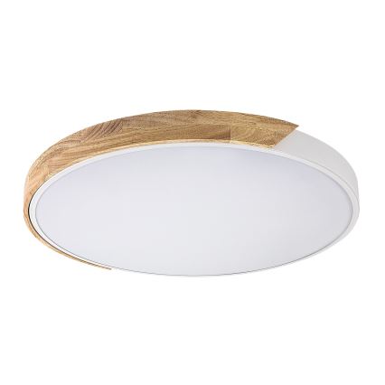Rabalux - LED-Deckenleuchte LED/40W/230V 3000/4000/6500K weiß/Eiche Ø 61 cm