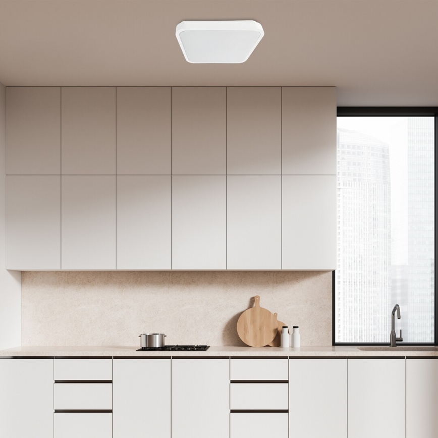 Rabalux - Dimmbare LED-Deckenleuchte für Badezimmer LED/36W/230V 3000-6000K IP44 42x42 cm weiß + Fernbedienung