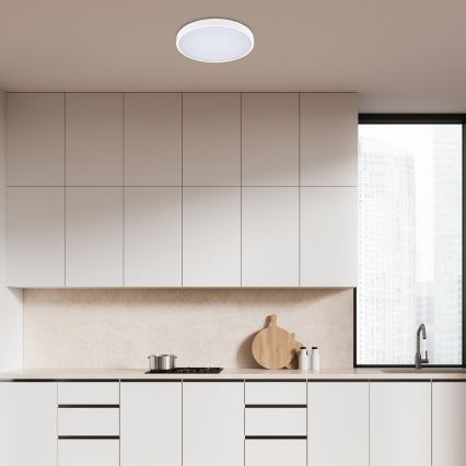 Rabalux - LED-Deckenleuchte für Badezimmer LED/24W/230V 3000/4000/6000K IP44 d 35,5 cm weiß