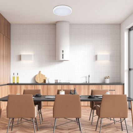 Rabalux - Dimmbare LED-Deckenleuchte für Badezimmer LED/24W/230V 3000-6000K IP44 d 35,5 cm weiß + Fernbedienung