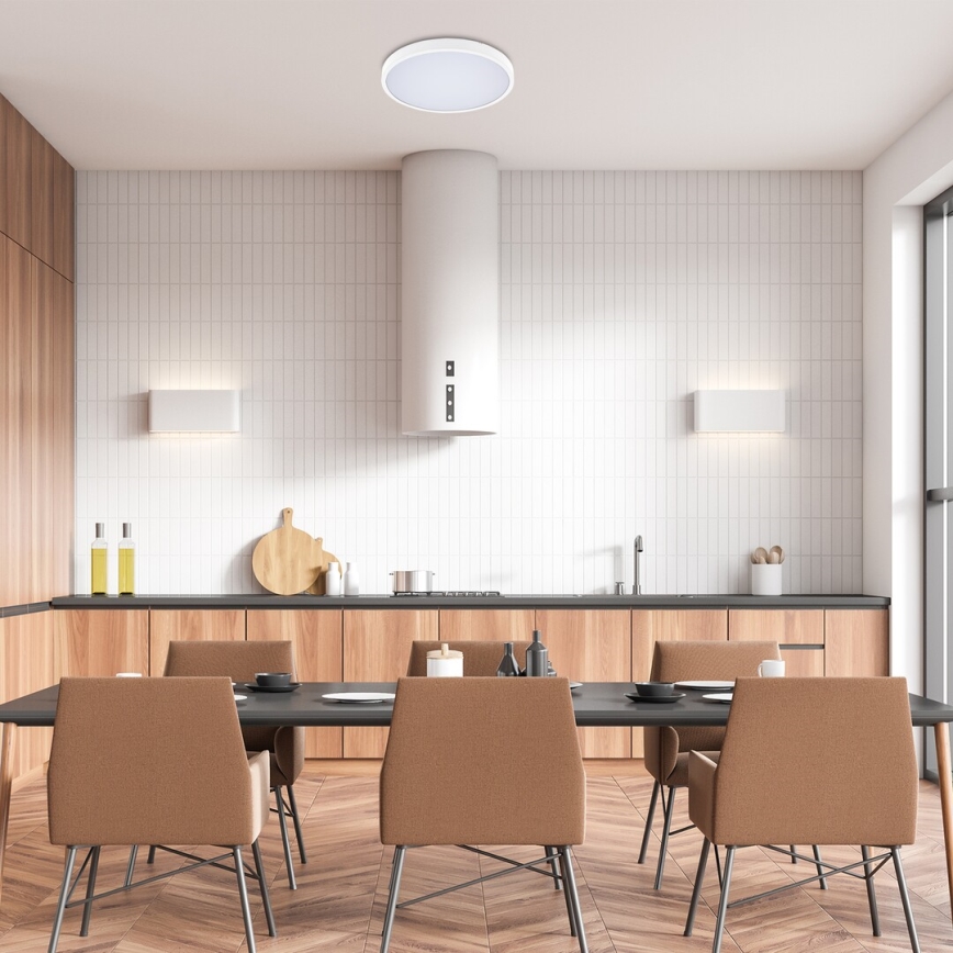 Rabalux - Dimmbare LED-Deckenleuchte für Badezimmer LED/24W/230V 3000-6000K IP44 d 35,5 cm weiß + Fernbedienung