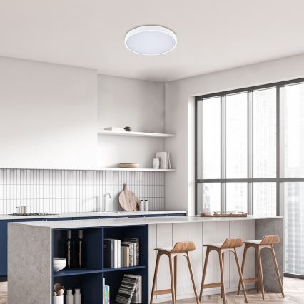 Rabalux - Dimmbare LED-Deckenleuchte für Badezimmer LED/36W/230V 3000-6000K IP44 d 42 cm weiß + Fernbedienung