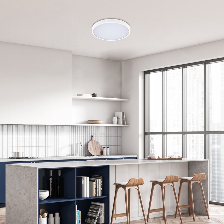 Rabalux - Dimmbare LED-Deckenleuchte für Badezimmer LED/36W/230V 3000-6000K IP44 d 42 cm weiß + Fernbedienung
