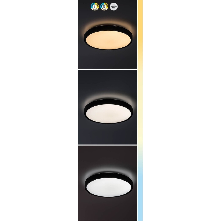 Rabalux - Dimmbare LED-Deckenleuchte für Badezimmer LED/36W/230V 3000-6000K IP44 d 42 cm weiß + Fernbedienung