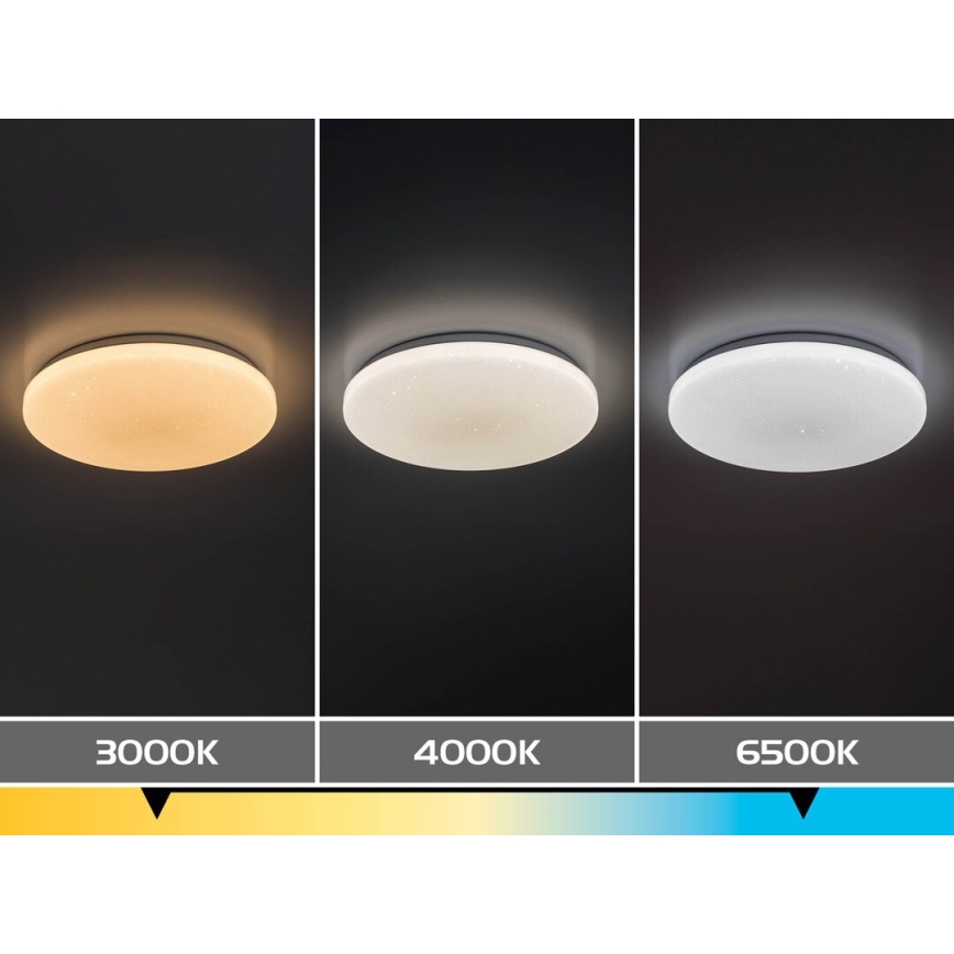 Rabalux - Dimmbare LED-Deckenleuchte LED/34W/230V 3000–6500K Ø 38 cm + Fernbedienung