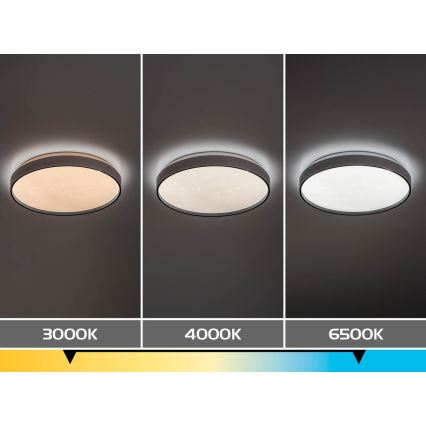 Rabalux - Dimmbare LED-Deckenleuchte LED/34W/230V 3000-6500K Ø 38 cm + Fernbedienung