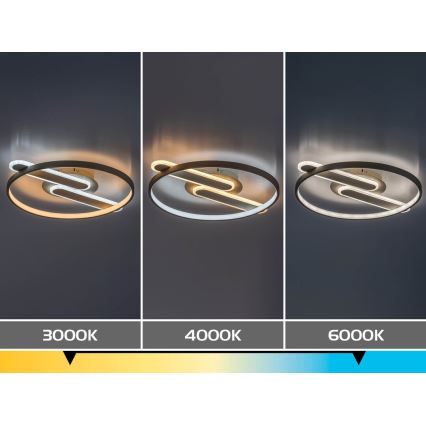 Rabalux - Dimmbare LED-Deckenleuchte LED/55W/230V 3000-6000K 53x45 cm + Fernbedienung