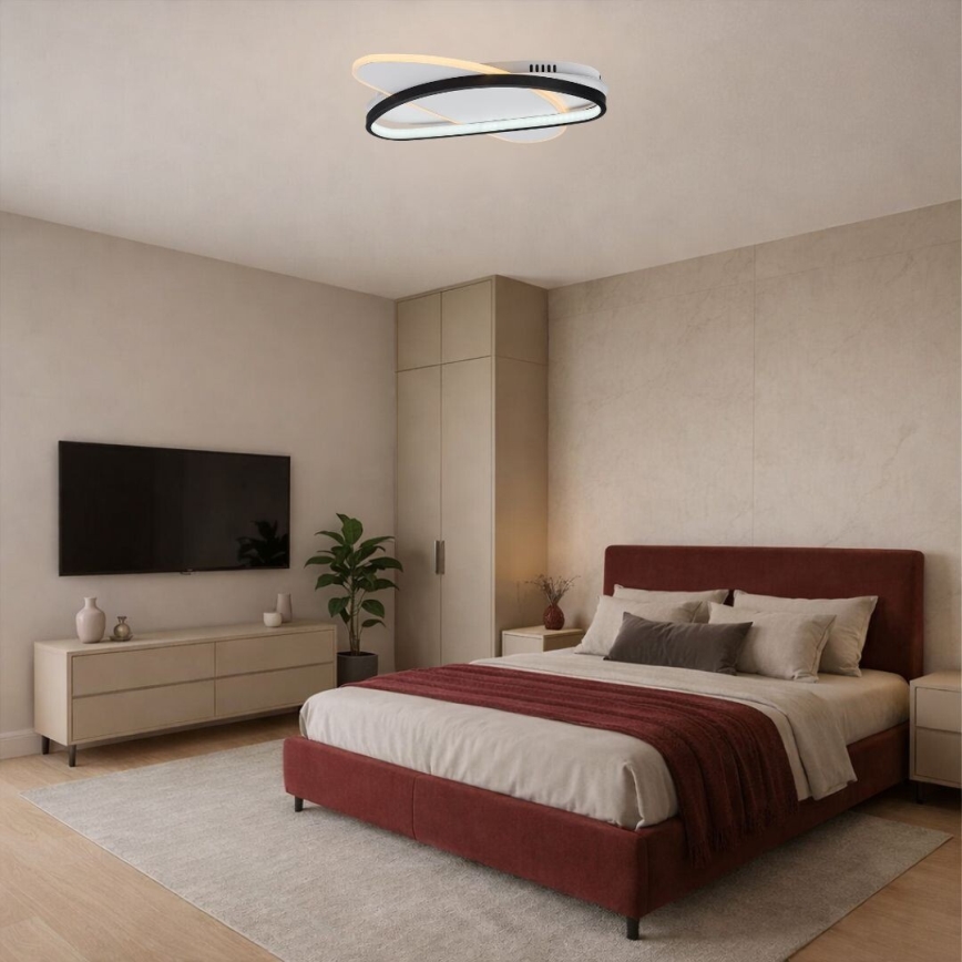 Rabalux - dimmbare LED-Deckenleuchte LED/57W/230V 3000-6000K 45x30,5 cm + Fernbedienung