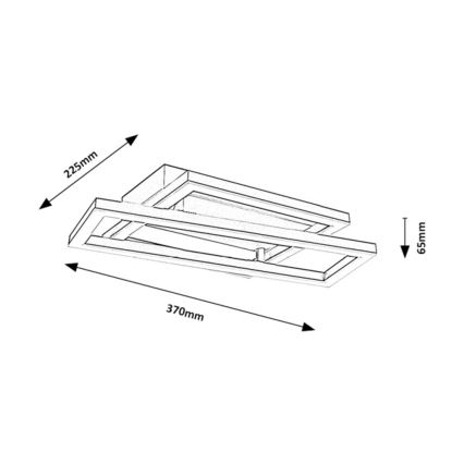Rabalux - LED-Deckenleuchte LED/24W/230V 37x22,5 cm