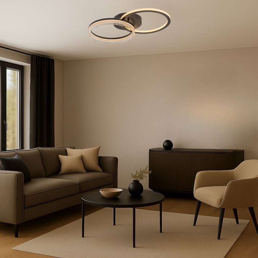 Rabalux - Dimmbare LED Deckenleuchte LED/38W/230V 3000-6500K 60x35 cm + Fernbedienung
