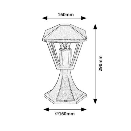 Rabalux - Outdoor-Lampe  1xE27/40W/230V IP44