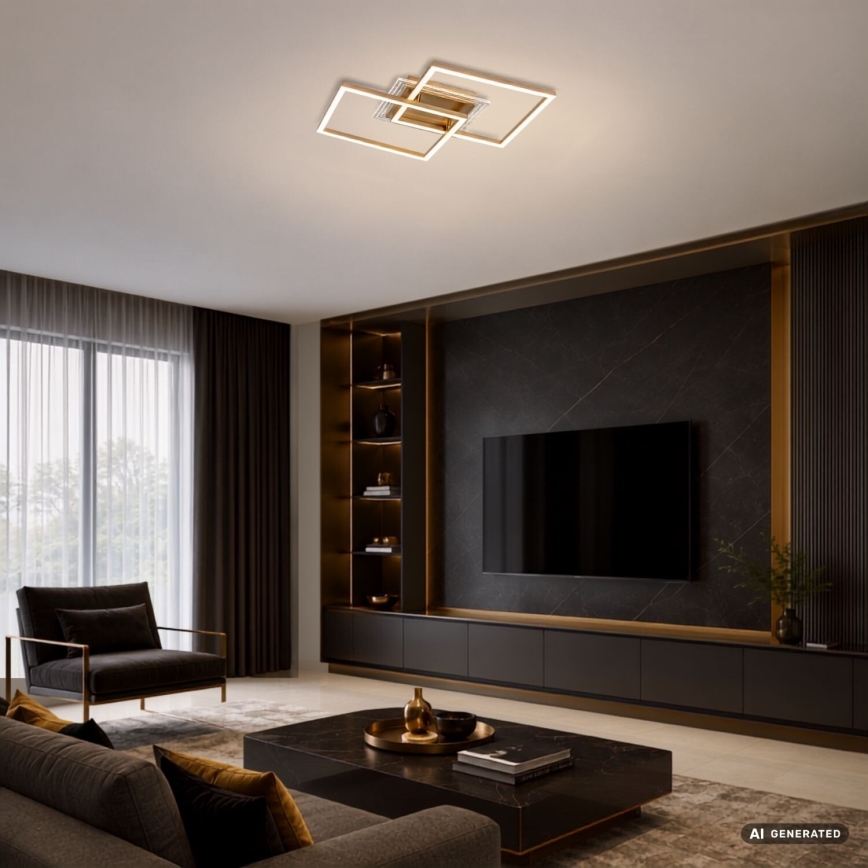 Rabalux - LED-Deckenleuchte LED/28W/230V 3000K 47x70 cm goldfarben
