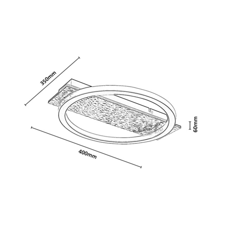 Rabalux - Dimmbare LED-Deckenleuchte LED/18W/230V 3000-6500K + Fernbedienung