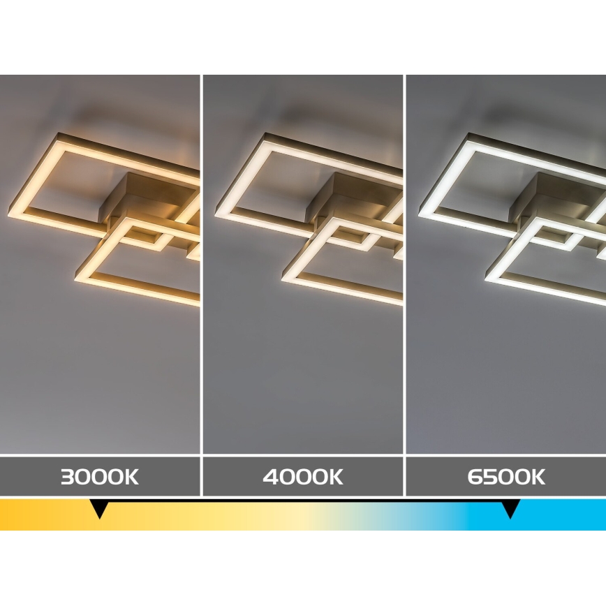Rabalux - Dimmbare LED-Deckenleuchte LED/40W/230V 3000-6500K 33x100 cm beige + Fernbedienung