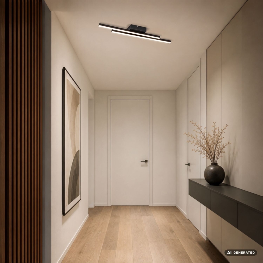 Rabalux - LED Deckenleuchte LED/12W/230V 3000K schwarz