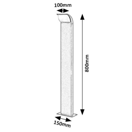 Rabalux – LED-Außenleuchte LED/9W/230V IP65