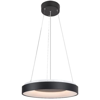 Rabalux - Dimmbare LED-Hängeleuchte an Schnur LED/38W/230V 3000-6500K schwarz + Fernbedienung