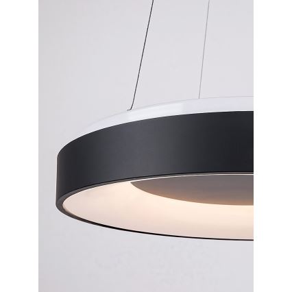 Rabalux - LED dimmbare Hängeleuchte an Kabel LED/38W/230V 3000-6500K Schwarz + Fernbedienung