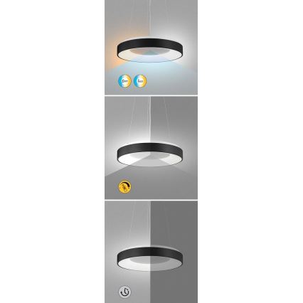 Rabalux - Dimmbare LED-Hängeleuchte an Schnur LED/38W/230V 3000-6500K weiß + Fernbedienung