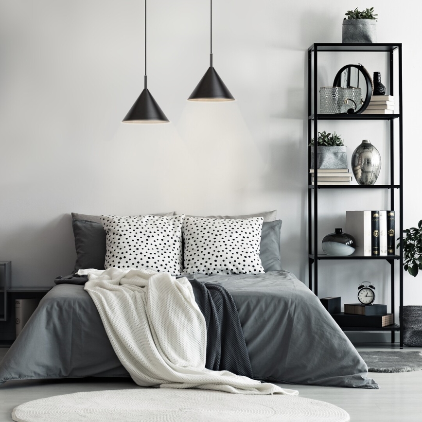 Rabalux - Hängeleuchte an Kabel 1xE27/40W/230V schwarz