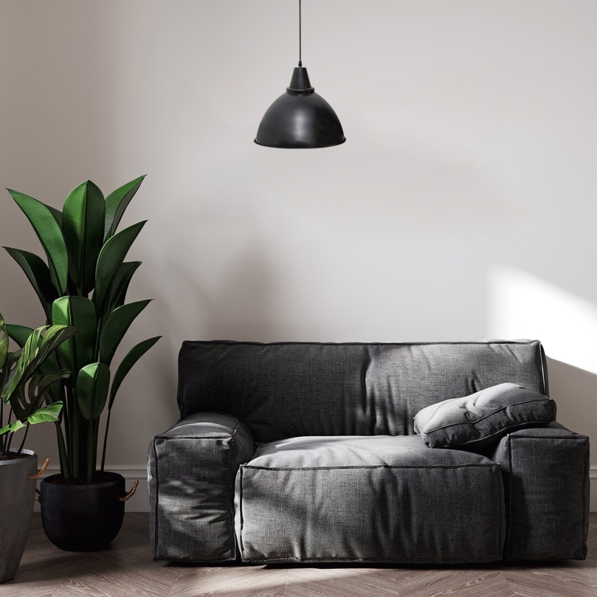 Rabalux - Hängeleuchte an Kabel 1xE27/60W/230V schwarz