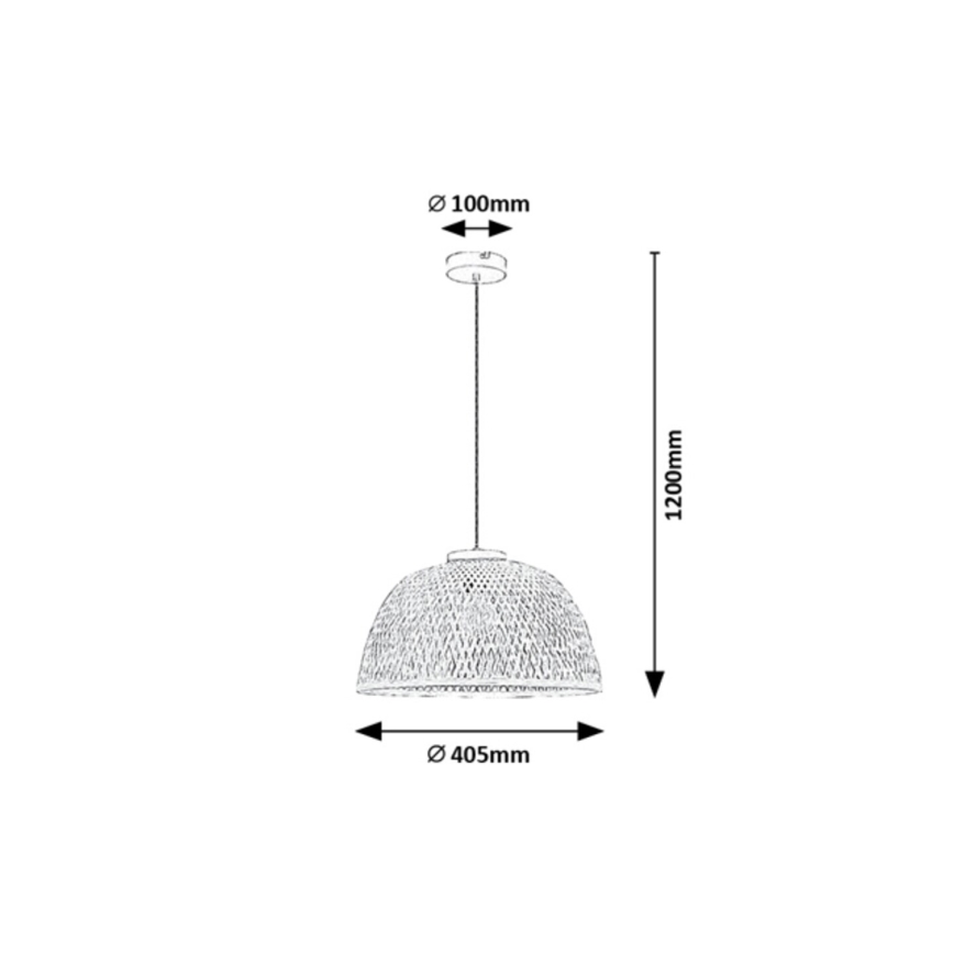 Rabalux - Hängeleuchte an Schnur 1xE27/25W/230V Rattan