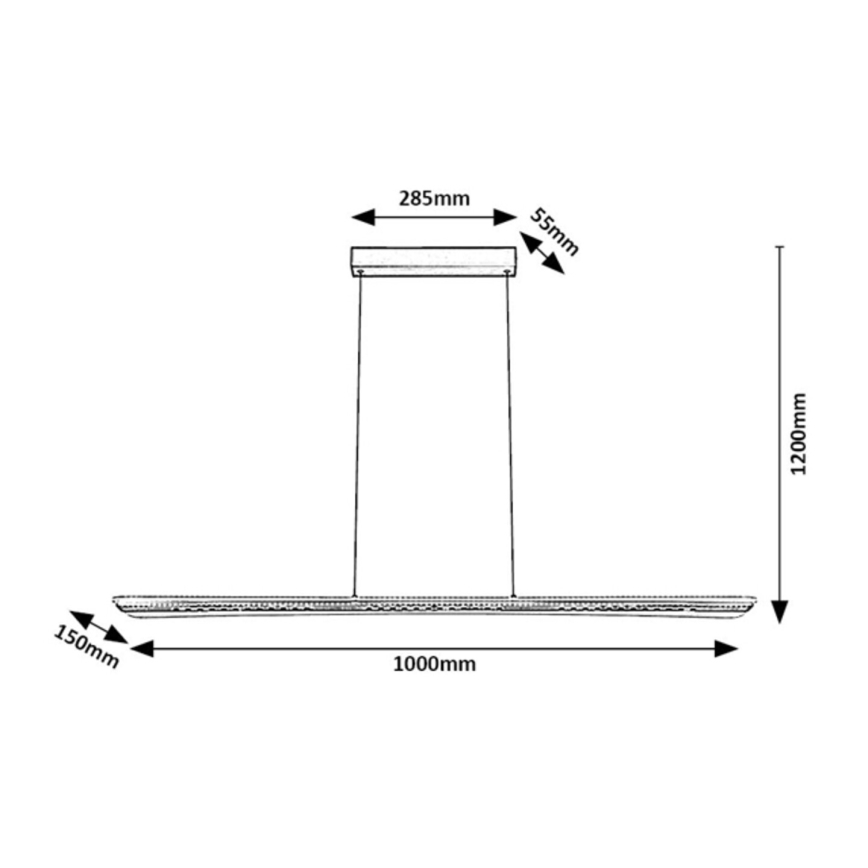 Rabalux - LED-Pendelleuchte an Stahlseil LED/40W/230V 3000K