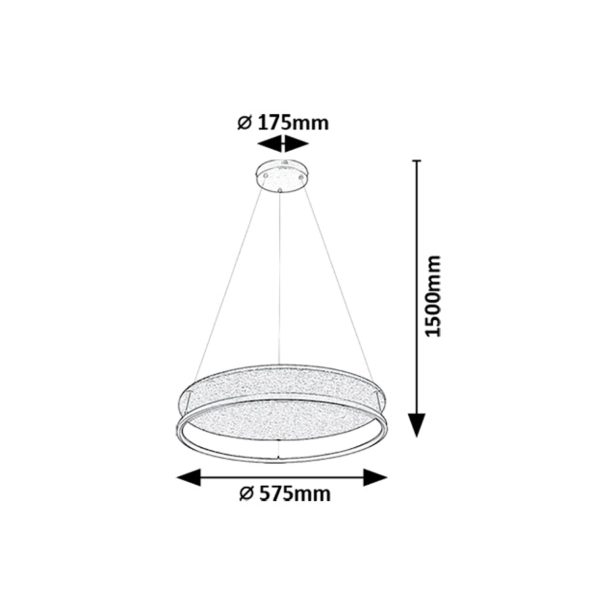 Rabalux - LED Hängeleuchte an Seil LED/40W/230V 3000/4000K