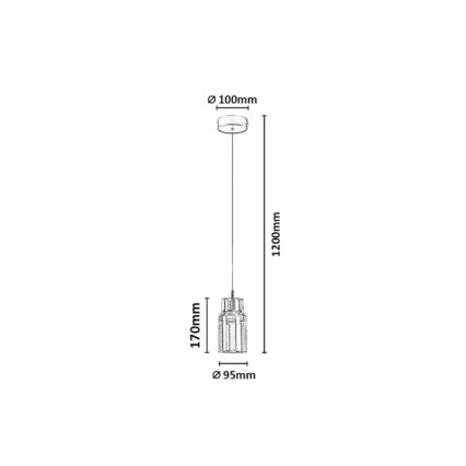 Rabalux - LED-Pendelleuchte an Seil LED/10W/230V 3000K goldfarben