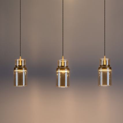 Rabalux - LED Pendelleuchte an Kabel LED/27W/230V 3000K goldfarben