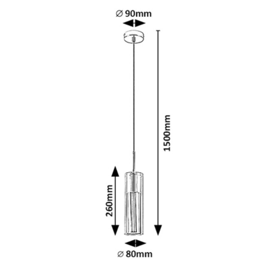 Rabalux - Hängeleuchte 1xGU10/50W/230V klar/glänzendes Chrom