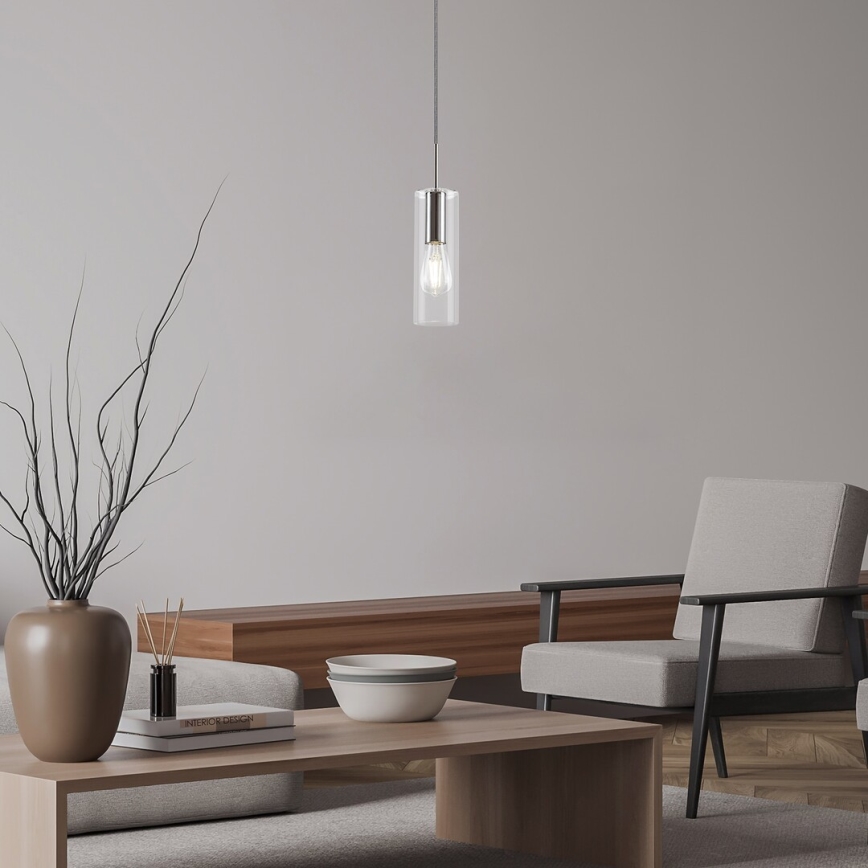 Rabalux - Hängeleuchte 1xE27/40W/230V klar/glänzendes Chrom