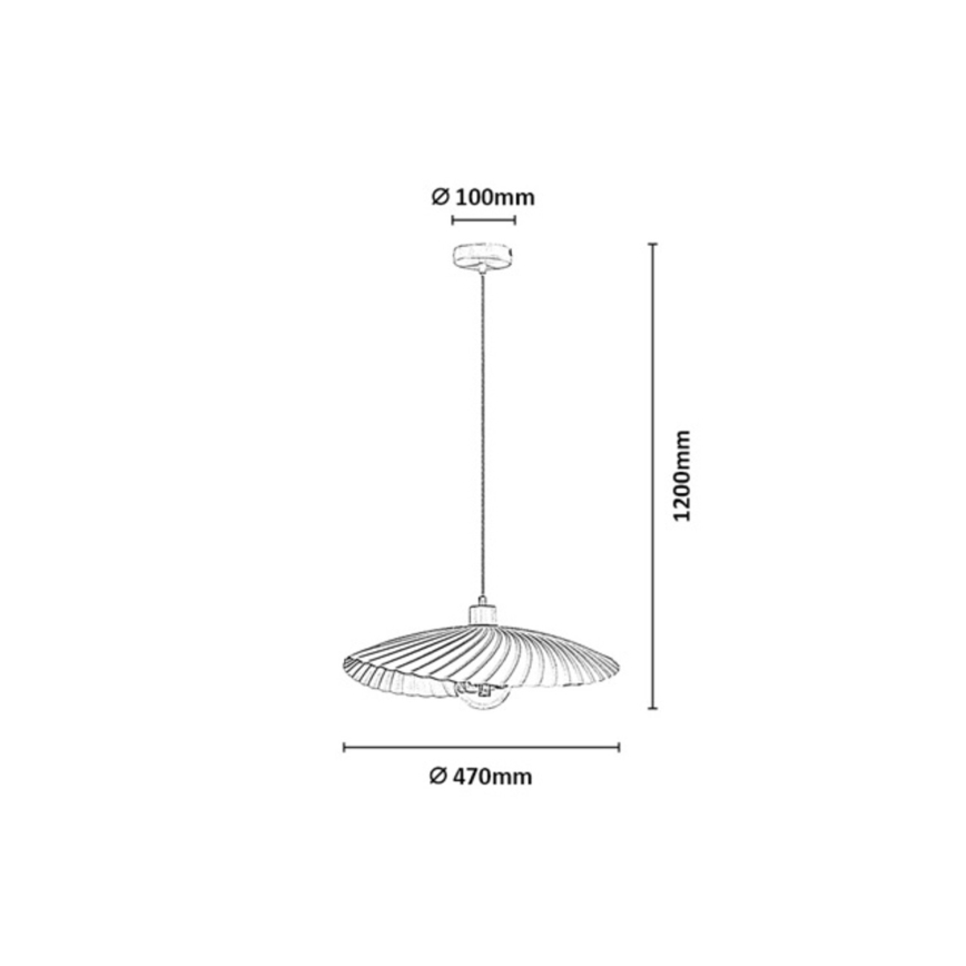 Rabalux - Pendelleuchte an Kabel 1xE27/40W/230V weiß