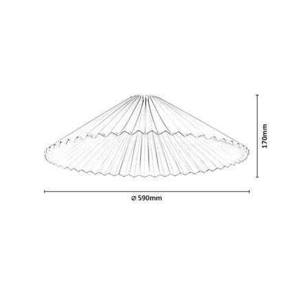 Rabalux - Lampenschirm für Kronleuchter, max. 40 W, Ø 59 cm, weiß
