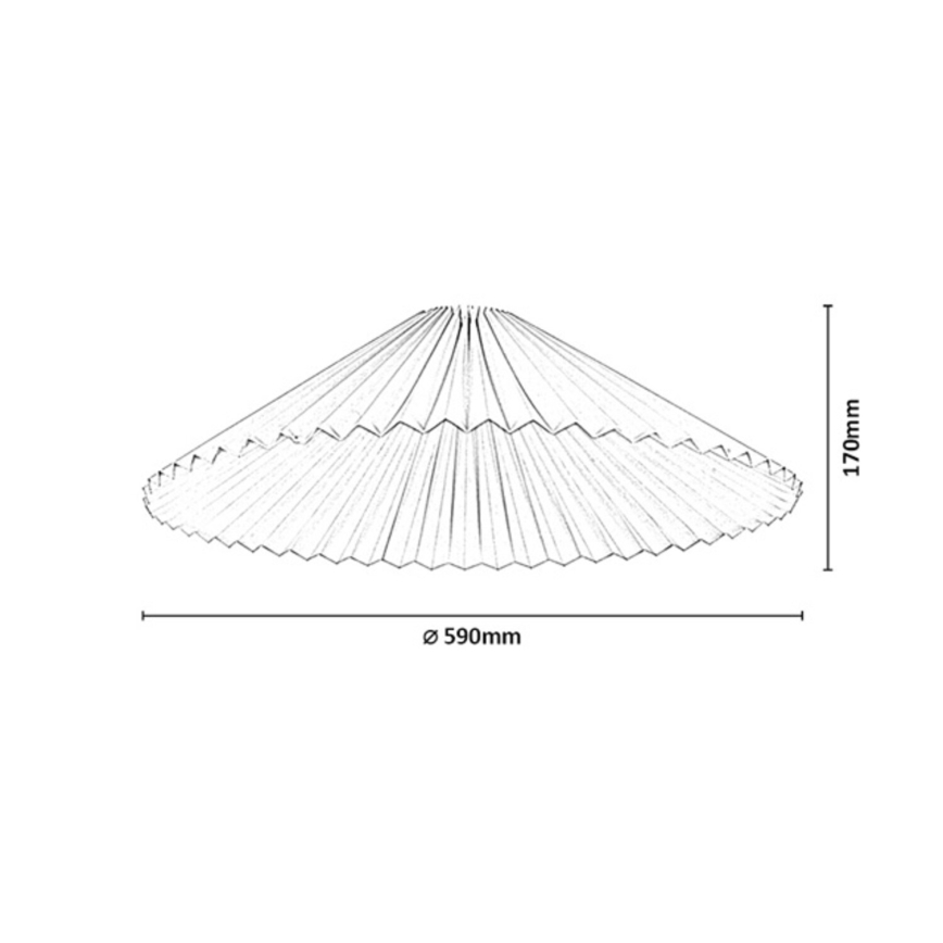 Rabalux - Lampenschirm für Kronleuchter, max. 40 W, Ø 59 cm, weiß