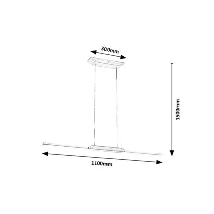 Rabalux - LED-Hängeleuchte an Schnur LED/26W/230V 4000K Buche