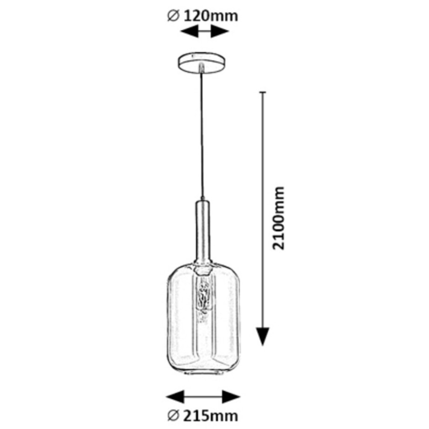 Rabalux - Hängeleuchte an Kabel 1xE27/40W/230V