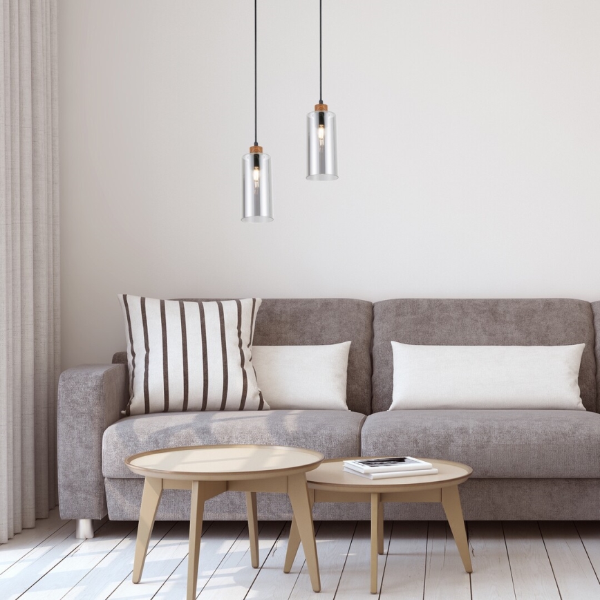 Rabalux - Hängeleuchte an Kabel 1xE27/25W/230V Eiche