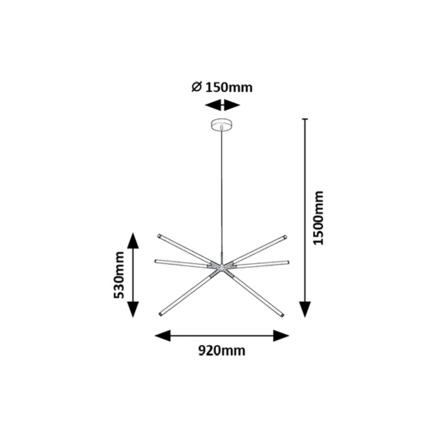 Rabalux - LED-Hängeleuchte LED/36W/230V 3000K