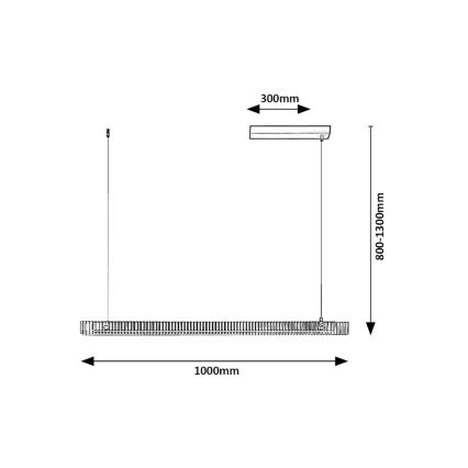 Rabalux - LED-Hängeleuchte an Schnur LED/36W/230V 3000K