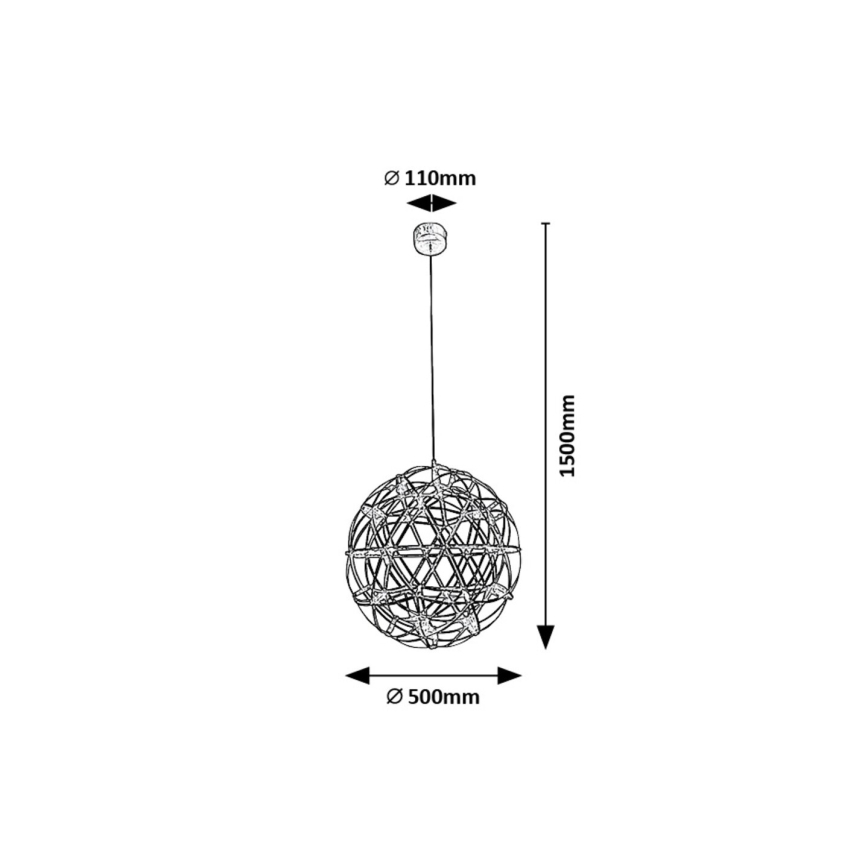 Rabalux - LED-Hängeleuchte LED/16W/230V 3000K glänzendes Chrom