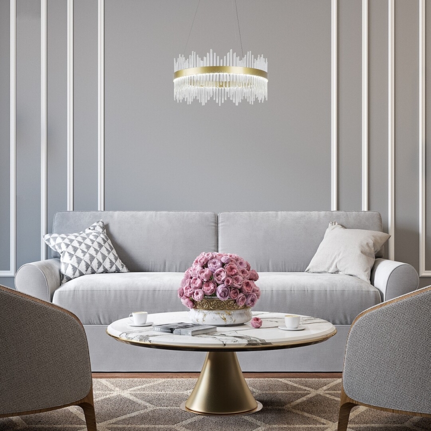 Rabalux - LED-Kronleuchter an Schnur LED/36W/230V 3000/4000/6000K golden