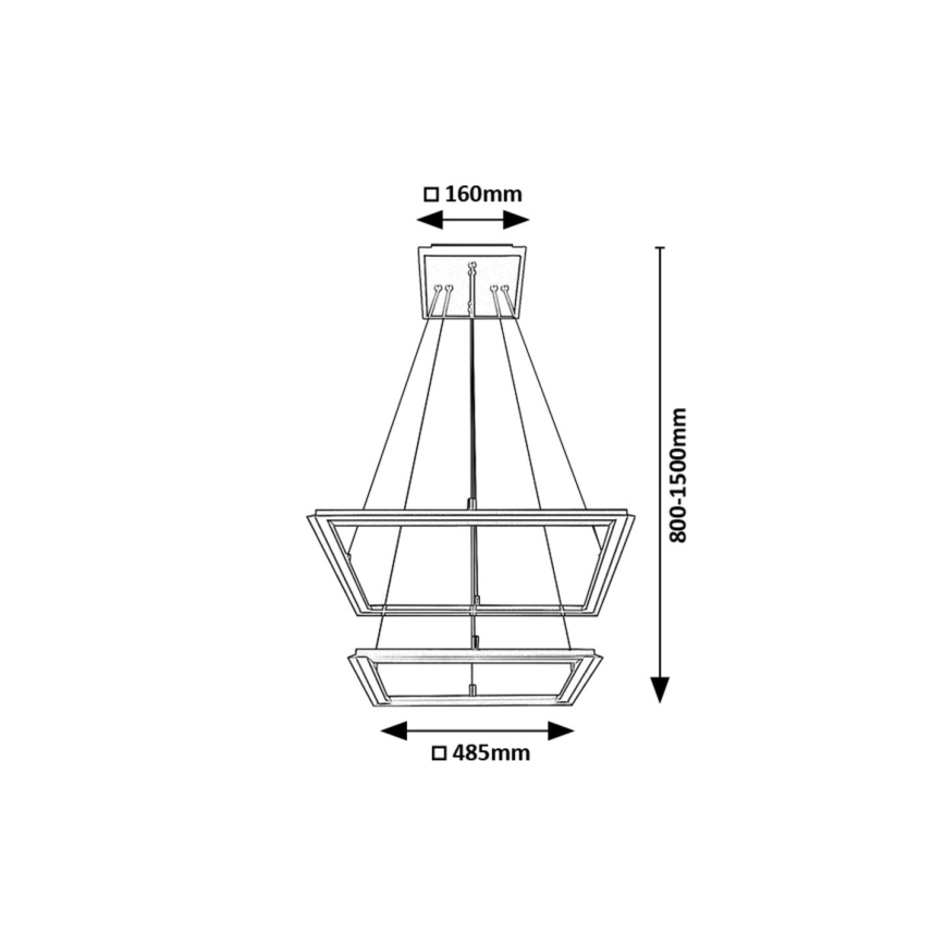 Rabalux - LED-Hängeleuchte an Schnur 2xLED/24W/230V 3000K