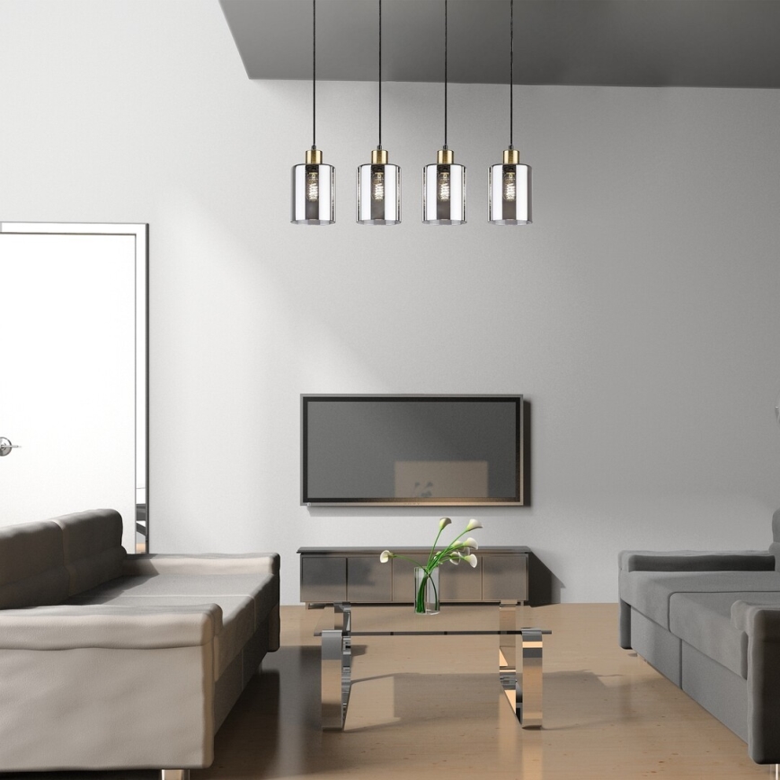 Rabalux - Hängeleuchte an Schnur 4xE27/40W/230V