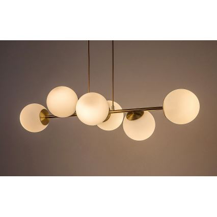 Rabalux - Hängeleuchte an Schnur 6xE27/35W/230V golden