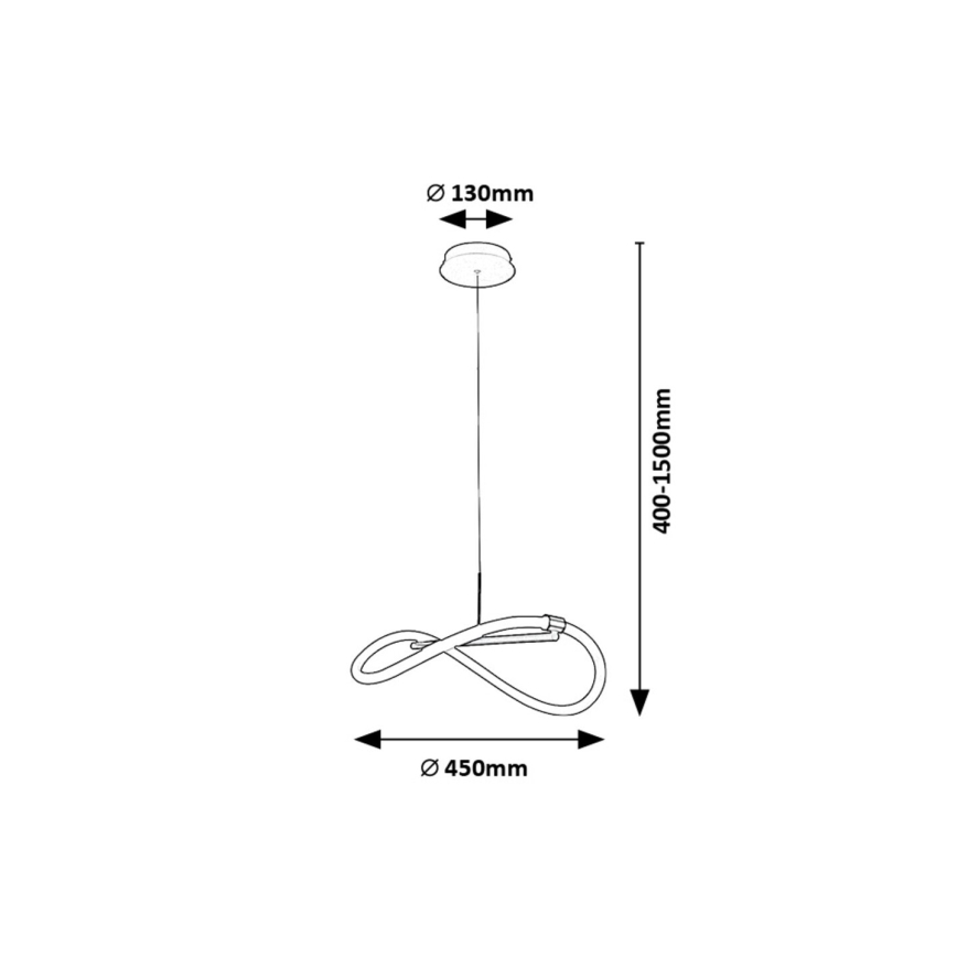 Rabalux - LED-Hängeleuchte an Schnur LED/15W/230V 4000K