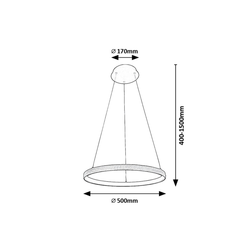 Rabalux - LED-Kronleuchter an Schnur LED/32W/230V 3000K