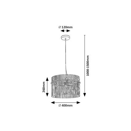 Rabalux - Hängeleuchte an Schnur 1xE27/40W/230V