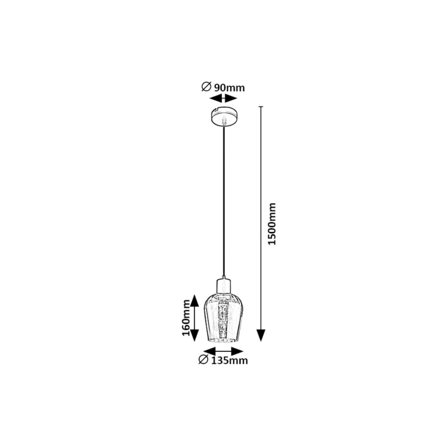 Rabalux - Hängeleuchte an Schnur 1xE27/40W/230V